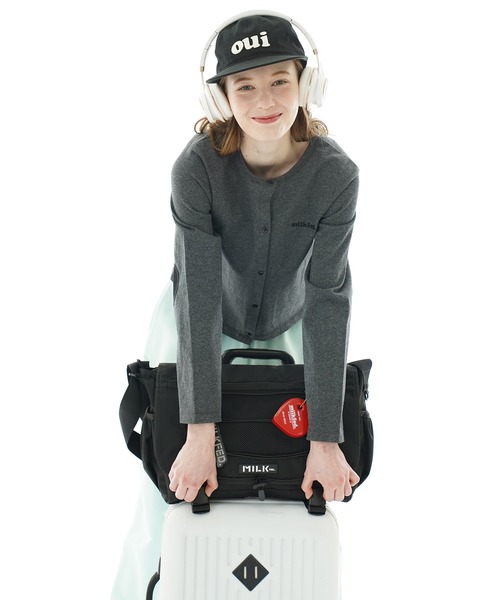 MILKFED.(ミルクフェド)の「DAILY MESSENGER BAG(メッセンジャーバッグ・レディース・レッド/ブラック・ONE SIZE)」の19枚目の写真