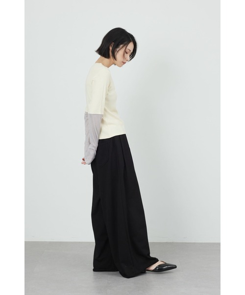 Limue(リミュ)の「スエットワイドパンツ(スウェットパンツ・レディース・ブラック/グレー・FREE)」の12枚目の写真