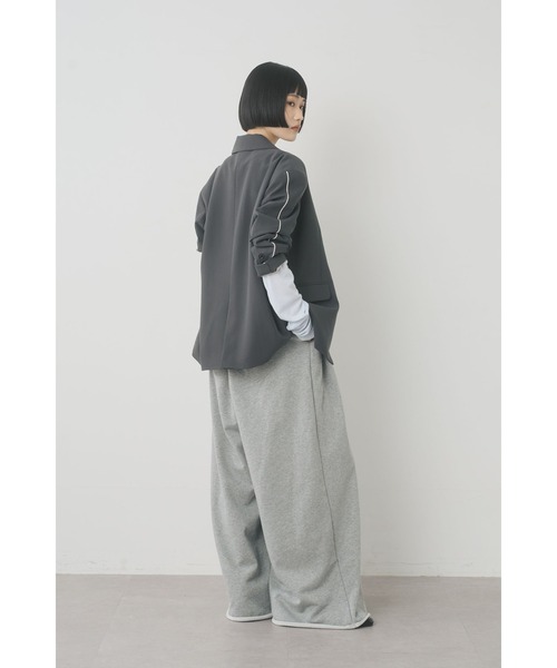 Limue(リミュ)の「スエットワイドパンツ(スウェットパンツ・レディース・ブラック/グレー・FREE)」の19枚目の写真