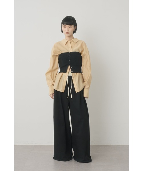 Limue(リミュ)の「スエットワイドパンツ(スウェットパンツ・レディース・ブラック/グレー・FREE)」の16枚目の写真