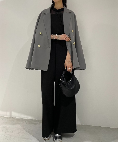 AIC.（エーアイシー）の「オーガンジー切り替えオールインワン（つなぎ/オールインワン・レディース・ブラック・FREE）」の19枚目の写真