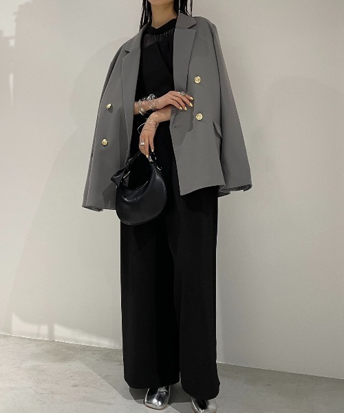 AIC.（エーアイシー）の「オーガンジー切り替えオールインワン（つなぎ/オールインワン・レディース・ブラック・FREE）」の20枚目の写真