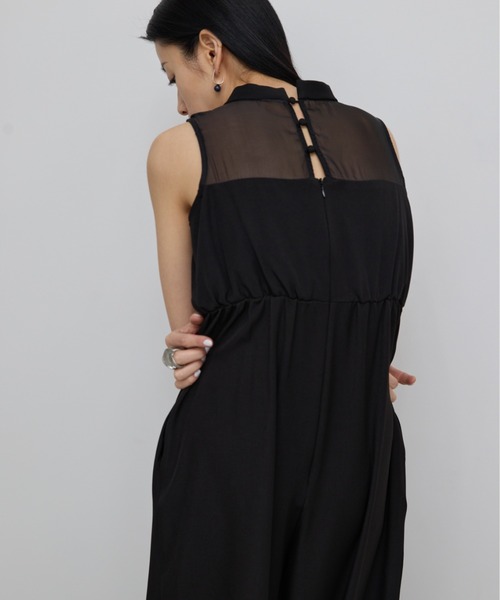AIC.（エーアイシー）の「オーガンジー切り替えオールインワン（つなぎ/オールインワン・レディース・ブラック・FREE）」の22枚目の写真