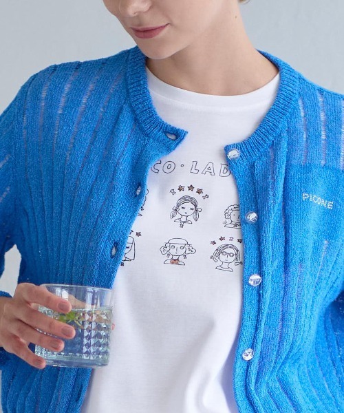 STUDIO PICONE(スタジオピッコーネ)の「"PICO LADYS"イラストTシャツ(Tシャツ/カットソー・レディース・ブラック/ライトブルー/ホワイト・M/L/LL)」の21枚目の写真