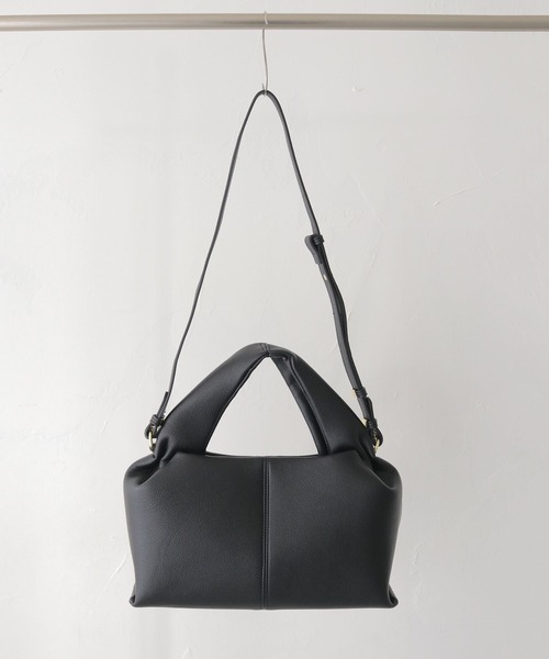 CLEIO（クレイオ）の「【CLEIO】マシュマロタックバッグ MARSHMALLOW TUCK BAG/737-13661（ショルダーバッグ・レディース・ブラック/グレイッシュベージュ/ライトブラウン・FREE）」の22枚目の写真