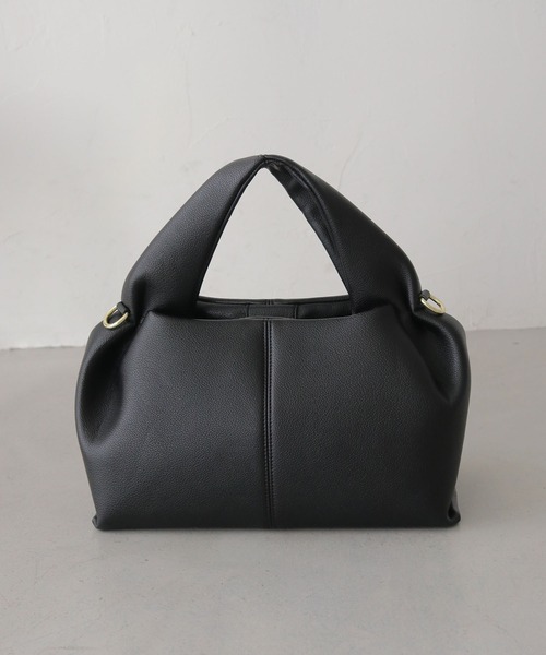 CLEIO（クレイオ）の「【CLEIO】マシュマロタックバッグ MARSHMALLOW TUCK BAG/737-13661（ショルダーバッグ・レディース・ブラック/グレイッシュベージュ/ライトブラウン・FREE）」の19枚目の写真