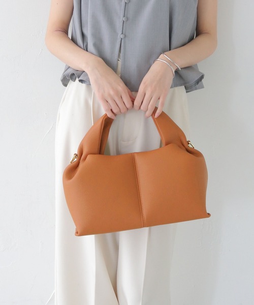 CLEIO（クレイオ）の「【CLEIO】マシュマロタックバッグ MARSHMALLOW TUCK BAG/737-13661（ショルダーバッグ・レディース・ブラック/グレイッシュベージュ/ライトブラウン・FREE）」の11枚目の写真