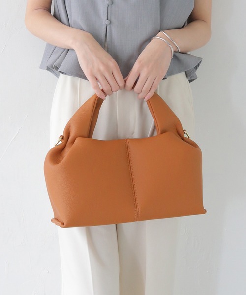 CLEIO（クレイオ）の「【CLEIO】マシュマロタックバッグ MARSHMALLOW TUCK BAG/737-13661（ショルダーバッグ・レディース・ブラック/グレイッシュベージュ/ライトブラウン・FREE）」の13枚目の写真