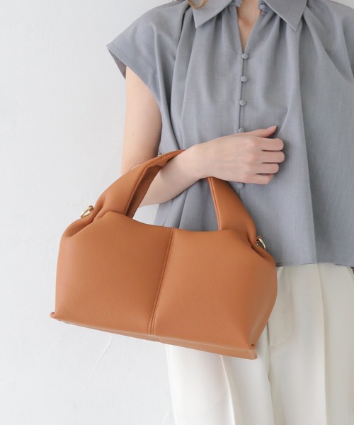 CLEIO（クレイオ）の「【CLEIO】マシュマロタックバッグ MARSHMALLOW TUCK BAG/737-13661（ショルダーバッグ・レディース・ブラック/グレイッシュベージュ/ライトブラウン・FREE）」の12枚目の写真