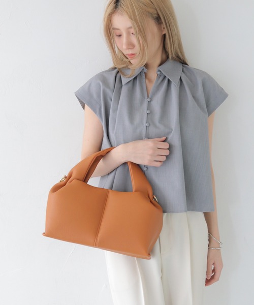 CLEIO（クレイオ）の「【CLEIO】マシュマロタックバッグ MARSHMALLOW TUCK BAG/737-13661（ショルダーバッグ・レディース・ブラック/グレイッシュベージュ/ライトブラウン・FREE）」の10枚目の写真