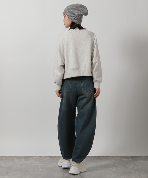 LAKOLE（ラコレ）の「刺繍ロゴ裏毛プルオーバー / 293748（スウェット・レディース・ライトグリーン/オートミール/ネイビー・FREE）」の15枚目の写真