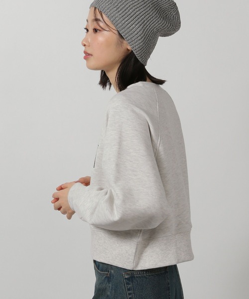 LAKOLE（ラコレ）の「刺繍ロゴ裏毛プルオーバー / 293748（スウェット・レディース・ライトグリーン/オートミール/ネイビー・FREE）」の17枚目の写真