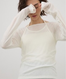 crie conforto | シアーホルターセットトップス 2枚セット / ロンT / 長袖(Tシャツ/カットソー)