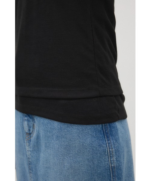 crie conforto(クリーコンフォルト)の「シアーホルターセットトップス 2枚セット / ロンT / 長袖(Tシャツ/カットソー・レディース・ホワイト/ブラック/ミント・FREE)」の14枚目の写真