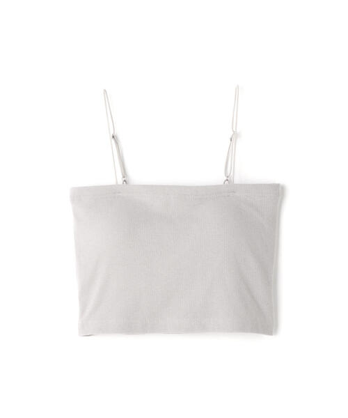 FREE'S MART（フリーズマート）の「◆カップ付きショート丈キャミソール(カップ取り外し可)（キャミソール・レディース・グレー/ホワイト/ブラック・FREE）」の9枚目の写真