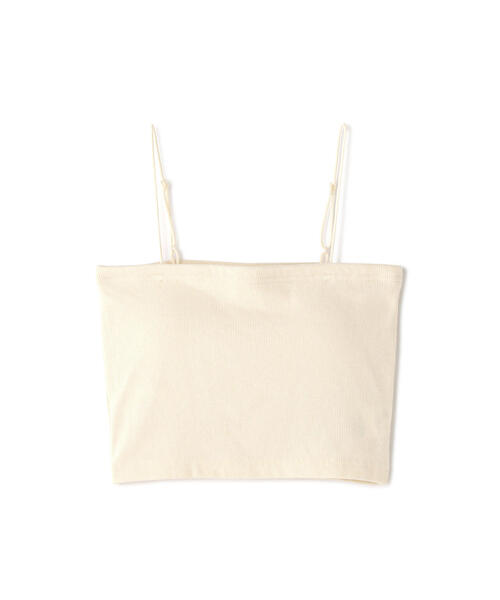 FREE'S MART（フリーズマート）の「◆カップ付きショート丈キャミソール(カップ取り外し可)（キャミソール・レディース・グレー/ホワイト/ブラック・FREE）」の14枚目の写真