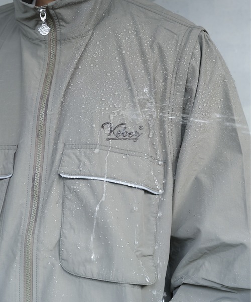 KEBOZ（ケボズ）の「SUPPLEX CONVERTIBLE JACKET 25SS（ナイロンジャケット・メンズ・ブラック/グレー/オフホワイト・M/L/XL）」の22枚目の写真