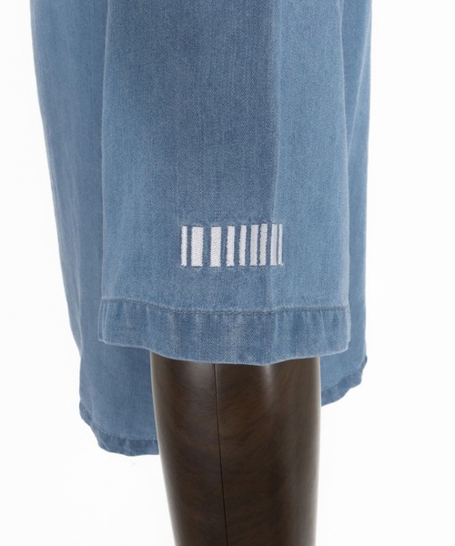 felkod(フィルコッド)の「mhs2315- Chambray V Neck Half Sleeve Shirts 5分袖シャツ(シャツ/ブラウス・メンズ・インディゴブルー/ライトブルー・L/M/S)」の12枚目の写真
