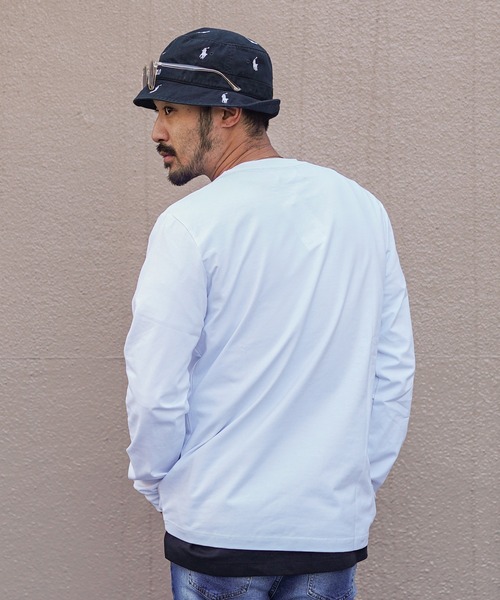 adamsJUGGLER(アダムスジャグラー)の「バーティカルR.Sロンティー(Tシャツ/カットソー・メンズ・ホワイト/ブラック・S/M/L/XL/XXL)」の13枚目の写真