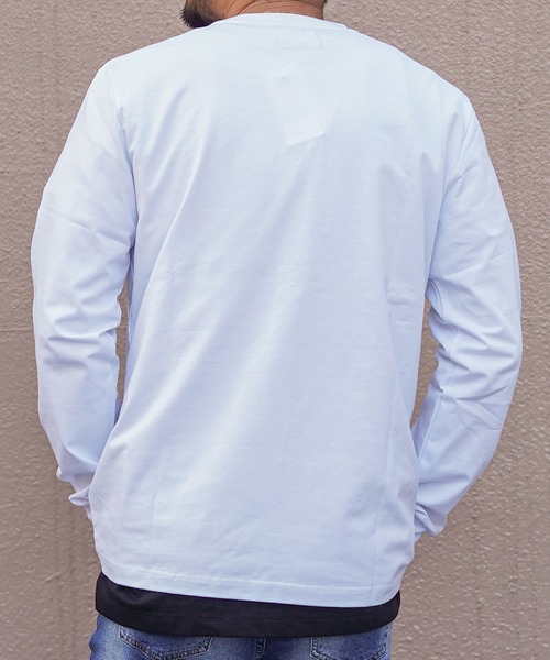 adamsJUGGLER(アダムスジャグラー)の「バーティカルR.Sロンティー(Tシャツ/カットソー・メンズ・ホワイト/ブラック・S/M/L/XL/XXL)」の3枚目の写真