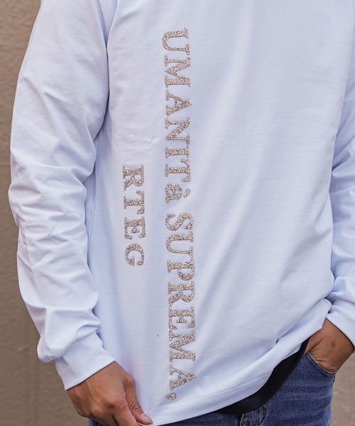 adamsJUGGLER(アダムスジャグラー)の「バーティカルR.Sロンティー(Tシャツ/カットソー・メンズ・ホワイト/ブラック・S/M/L/XL/XXL)」の4枚目の写真