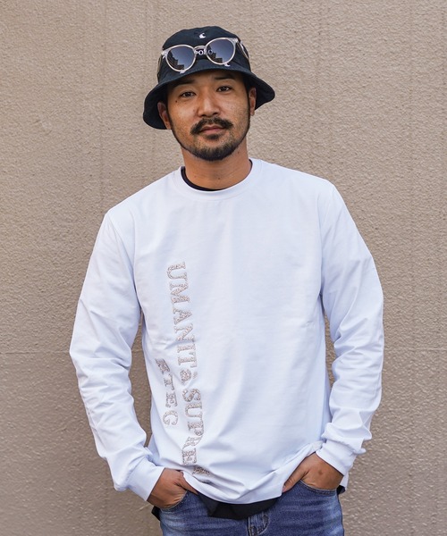 adamsJUGGLER(アダムスジャグラー)の「バーティカルR.Sロンティー(Tシャツ/カットソー・メンズ・ホワイト/ブラック・S/M/L/XL/XXL)」の15枚目の写真