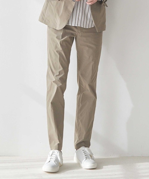 UNION STATION（ユニオンステーション）の「【セットアップ着用可能】ハイパーストレッチポリエステルタフタスラックス（スラックス・メンズ・ライトグレー/グレイッシュベージュ・LL/S/M/L）」の2枚目の写真