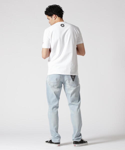 muta marine（ムータ・マリン）の「muta MARINE/ムータ マリン/別注フロッキーWAVE TEE（Tシャツ/カットソー・メンズ・ホワイト/ブラック・6/8/5/7）」の16枚目の写真