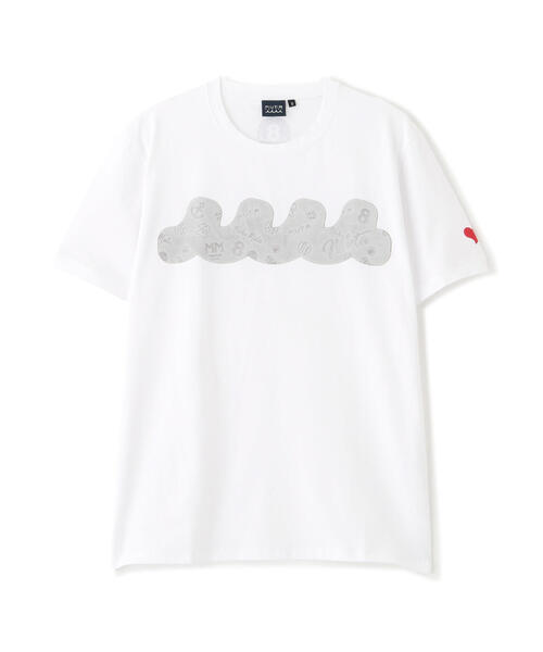 muta marine（ムータ・マリン）の「muta MARINE/ムータ マリン/別注フロッキーWAVE TEE（Tシャツ/カットソー・メンズ・ホワイト/ブラック・6/8/5/7）」の11枚目の写真