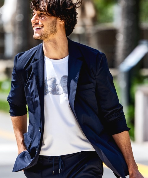 muta marine（ムータ・マリン）の「muta MARINE/ムータ マリン/別注フロッキーWAVE TEE（Tシャツ/カットソー・メンズ・ホワイト/ブラック・6/8/5/7）」の10枚目の写真
