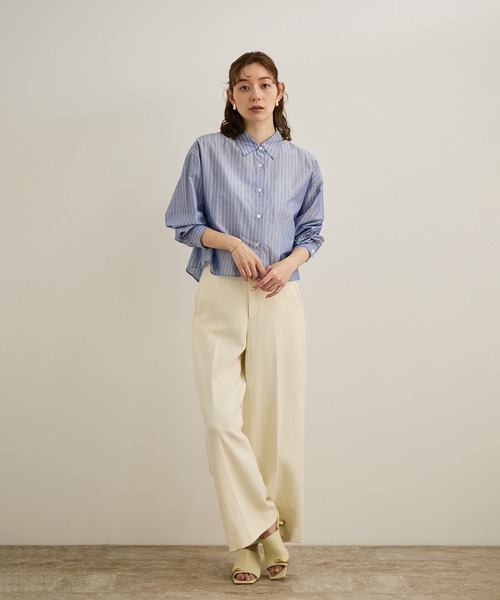 ROPE'（ロペ）の「MANTECO(マンテコ) コットンライトツイードパンツ/イージーケア（その他パンツ・レディース・オフホワイト・36/38）」の17枚目の写真