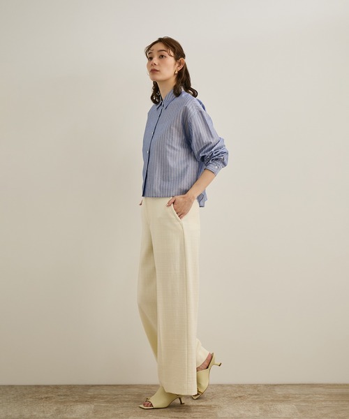 ROPE'（ロペ）の「MANTECO(マンテコ) コットンライトツイードパンツ/イージーケア（その他パンツ・レディース・オフホワイト・36/38）」の16枚目の写真