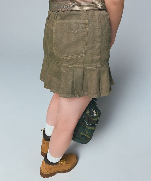 スカート X-girl WAIST RIB PLEATED MINI SKIRT WAIST RIB PLEATED MINI SKIRT（スカート）｜X-girl（エックス
