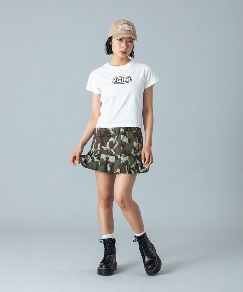 WAIST RIB PLEATED MINI SKIRT（スカート）｜X-girl（エックス
