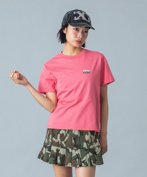 X-girl(エックスガール)の「WAIST RIB PLEATED MINI SKIRT(スカート・レディース・ブラック/カモフラージュ/ベージュ・S/M)」の12枚目の写真