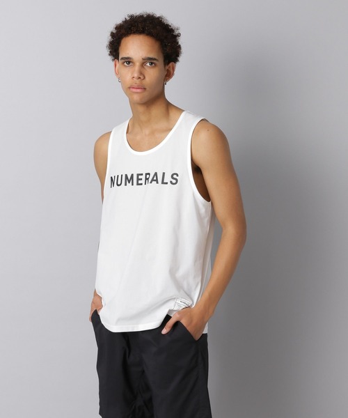 NUMERALS(ヌメラルズ)の「【NUMERALS】ロゴタンクトップ(タンクトップ・メンズ・カーキ/ブラック/オフホワイト・LARGE/MEDIUM/SMALL)」の5枚目の写真