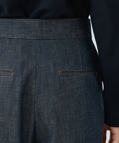 ステイブルーデニム ツータックパンツ（デニムパンツ）｜GALERIE