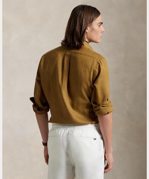 POLO RALPH LAUREN(ポロ ラルフ ローレン)の「クラシック フィット リネン シャツ(シャツ/ブラウス・メンズ・ブラウン系3・S/M/L/XL/XXL/XS)」の3枚目の写真