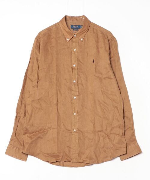 POLO RALPH LAUREN(ポロ ラルフ ローレン)の「クラシック フィット リネン シャツ(シャツ/ブラウス・メンズ・ブラウン系3・S/M/L/XL/XXL/XS)」の5枚目の写真