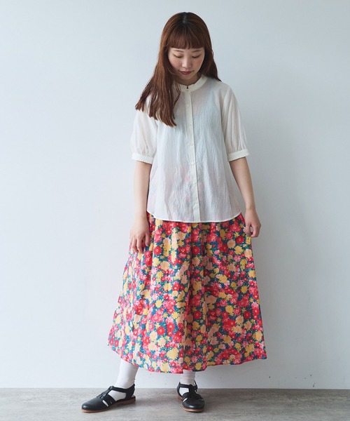 bulle de savon ●チューリッププリントスカート bulle de savon（ビュルデサボン）の「○チューリッププリント