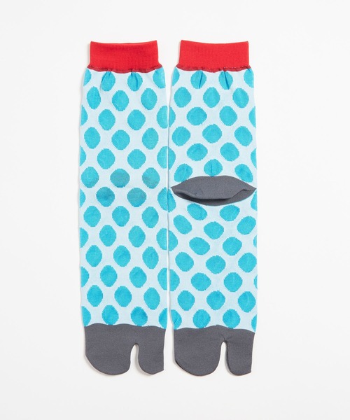 gomme（ゴム）の「ドット足袋ソックス（ソックス/靴下・レディース・グレー/ブラック/ホワイト/レッド・FREE）」の6枚目の写真