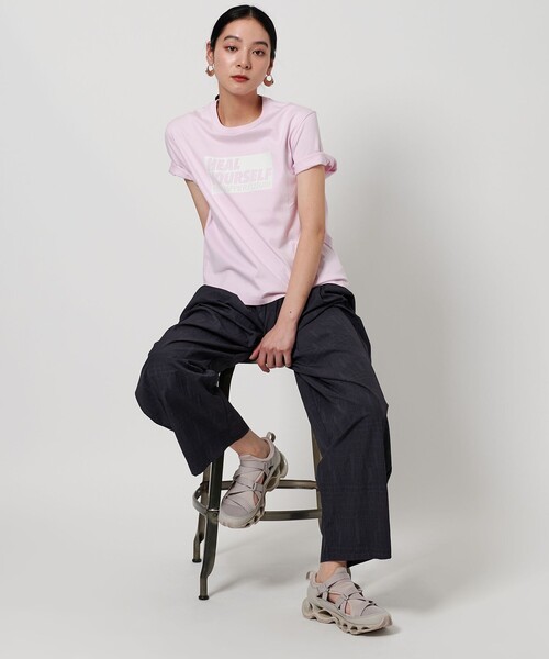 ドゥロワー ロゴ入り上質コットンカットソーTシャツ（半袖のT