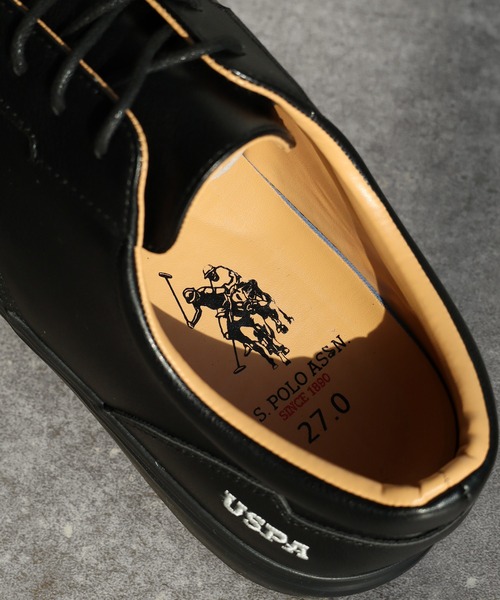 U.S. POLO ASSN.(ユーエスポロアッスン)の「【U.S. POLO ASSN./ユーエスポロアッスン】合皮 ワンポイント レースアップスニーカー(ローファー・メンズ・ブラウン/ブラック・25.0cm/25.5cm/26.0cm/26.5cm/27.0cm)」の14枚目の写真