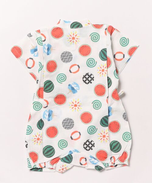 SKAPE（エスケープ）の「ｼﾞﾝﾍﾞｲｵｰﾙ（浴衣・キッズ・ホワイト・70cm）」の2枚目の写真