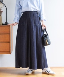 RAGEBLUE | スタッズデザイン/プリーツデニムスカート(デニムスカート)