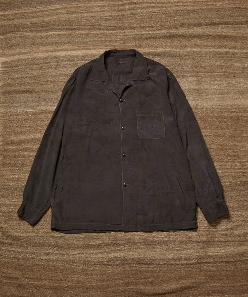 ADAM ET ROPE'(アダムエロペ)の「【WILD LIFE TAILOR】ダークカラー ロングスリーブ アロハシャツ(シャツ/ブラウス・メンズ・ブラック系その他/ブラック系その他3/ブラック系その他2・L/M)」の3枚目の写真