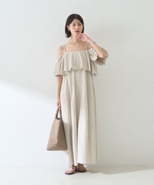 EMMA　ROUGE VIF 【2点セット】ビスチェ×キャミワンピ SETUP EMMA ROUGE VIF（エマルージュヴィフ）の「【一部店舗限定】【2