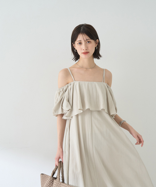 EMMA　ROUGE VIF 【2点セット】ビスチェ×キャミワンピ SETUP EMMA ROUGE VIF（エマルージュヴィフ）の「【一部店舗限定】【2