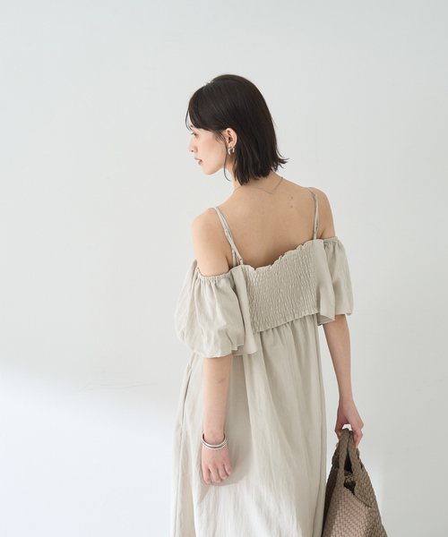 EMMA　ROUGE VIF 【2点セット】ビスチェ×キャミワンピ SETUP EMMA ROUGE VIF（エマルージュヴィフ）の「【一部店舗限定】【2