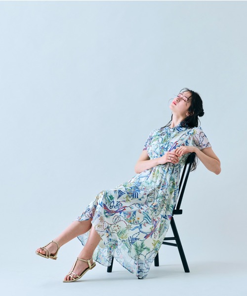 Audie a Muses(オーディアミューズ)の「マリンPTリボンタイワンピース(ワンピース・レディース・ネイビー/オフホワイト・42/40/38)」の14枚目の写真
